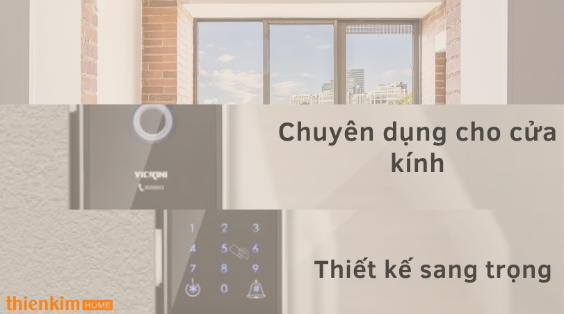 Khóa điện tử Vickini 39701.001 SPR Xám bạc sơn chuyên dụng sang trọng